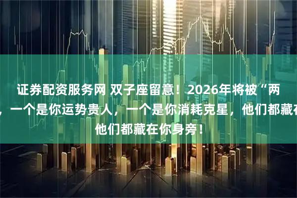 证券配资服务网 双子座留意！2026年将被“两人”纠缠，一个是你运势贵人，一个是你消耗克星，他们都藏在你身旁！